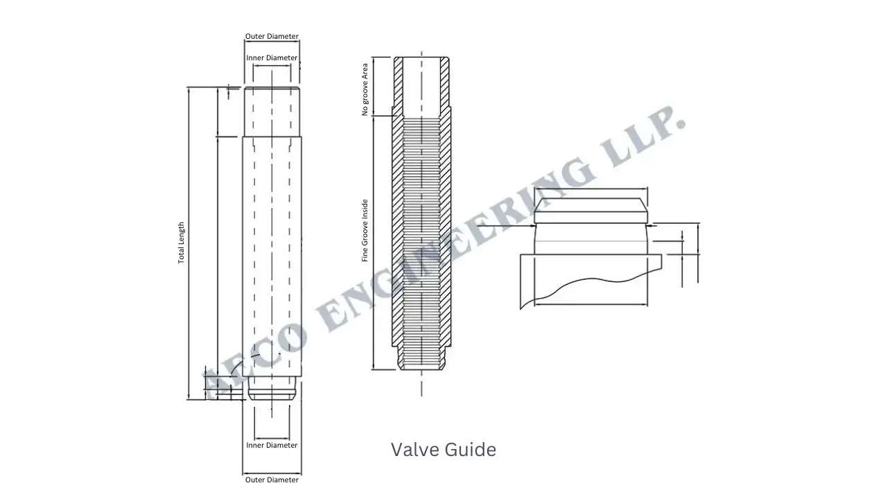 Valve Guide Technical Drawing